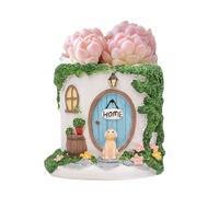 Flower Pots, Resin House Shaped Cactus Flowerpot, Versatile Placement Options, Cute Mini Decorative Plant Pot for Orchid Fern Home Kitchen Window Desk Balcony Outdoor Patio,3.54 Inches