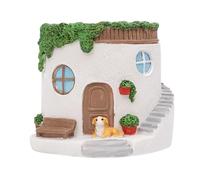 Flower Pots, Resin House Shaped Cactus Flowerpot, Versatile Placement Options, Cute Mini Decorative Plant Pot for Orchid Fern Home Kitchen Window Desk Balcony Outdoor Patio,3.54 Inches