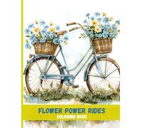 Flower Power Rides: Bicycle Coloring Adventure for Stress Relief