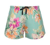 Flower Print Bright Colors Women's Lounge Shorts Pajama Bottoms Yoga Sports Elastic Waist Drawstring,XXL