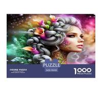 Flower Queen 1000 Pezzi Puzzle Classici Per Adulti E Bambini A Partire Da 12 Anni Giochi Educativi Giocattoli Sfida Impossibile - Decorazione Della Casa 70x50cm/1000pcs