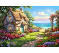 Flower Room 200 Piece Jigsaw Puzzles for Adults, Colourful, Challenging & Brainteasing Adult puzzles 200 Pieces Spring Sea, Fun jigsaws for The Whole Family 14x10 inch