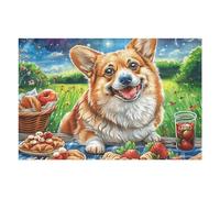 Flower Sea Cute Corgi Puzzle 1000 Pezzi Rompicapo Difficile Adulti Collezionisti Splendid Celestial Critters Per Amanti Del Puzzle Intelligenza E Relax Pressione Ridotta Regalo 1000 PCS