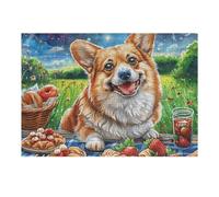 Flower Sea Cute Corgi Puzzle 300 Pezzi Per Adulti E Ragazzi Splendid Celestial Critters Gioco Educativo Intelligente Rilassamento Pressione Ridotta Idea Regalo Natale 300 PCS