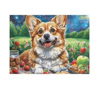Flower Sea Cute Corgi Puzzle 500 Pezzi Per Adulti E Ragazzi Splendid Celestial Critters Gioco Educativo Intelligente Rilassamento Pressione Ridotta Idea Regalo Natale 500 PCS