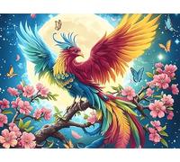 Flower Sea Fairy Phoenix Rompicapo 500 Pezzi Per Regalo Di Battesimo Cartone Spesso Per Bambini Animal Pet Tema Baby Per Attività Educativa Con Confezione Regalo Da Passatempo 500 PCS/52×38cm