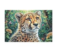 Flower Sea Leopard Rompicapo 1000 Pezzi Per Festa Della Repubblica Cartone Rigido Paesaggi Italiani Per Decorazione Murale Da Passatempo Edizione Limitata 1000 PCS/75x50cm