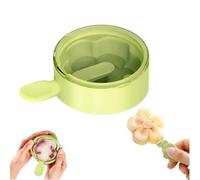 Flower-Shaped Silicone Ice Cream Mold with Lids,Multi-Layer Flower Silicone Popsicle Molds,Stackable Reusable DIY Ice Cream Maker Cups,DIY Dessert,Puree Jelly Tray