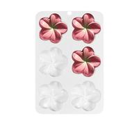 Flower Silicone Mold, Chocolate Mold, 6 Cavity Cake Pop Flexible Silicone Material Butter Mould for Birthday Parties Kitchen Baking Accessory for Home Bakery Dessert Making