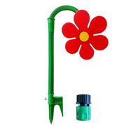 Flower Sprinklers with Rotating Garden Water, Crazy Daisy Water Sprinkler, Crazy Daisy Sprinkler Sunflower Lawn Dancing Flowe (Red)