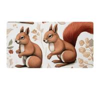 Flower Squirrel-1477 Tappeto imbottito da cucina, antimacchia, facile da pulire, per casa, lavello e ufficio, 40 x 75 cm