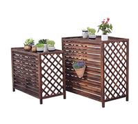 Flower Stand Tende a Conchiglia per Esterni, Copertura per Aria Condizionata Esterna Recinzione per la privacy, Cremagliera per Condizionatore Resistente alle Intemperie, per Esterni per Nascondere il