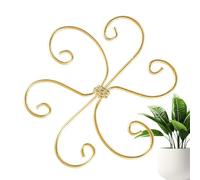 Flower Stem Holder, Adjustable Iron Plant Support, Anti-Lodging Sturdy Trellis, PressureGarden Structure for Outdoor Greenhouse Balcony Home Décor, Gold, Single