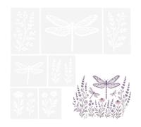 Flower Stencils - Reusable PET Wall Painting Templates Garden Fence Decor