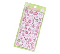 Flower Stickers 3D, Embossed Waterproof Decals, Craft Journaling Stickers, Colorful Decorative Adhesive for Kids Girls Wall Party Paper Scrapbooking Art DIY Decoracion Fun Creative Projects