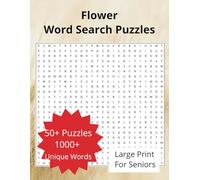 Flower Word Search Puzzle Book: Word searches with easy to read large print about flowers, gardening, and insects