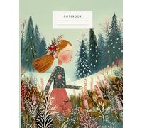 Flowered Lady's Forest Journal: - Nature's Grace: Delicate Feminine Notebook - Floral Serenity Notebook Calm & Beautiful Design