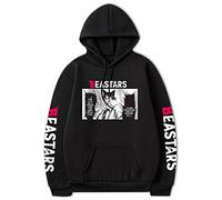 flowereyes Anime BEASTARS Felpa con Cappuccio Legoshi Felpa con Cappuccio Unisex BEASTARS Legoshi Felpa con Cappuccio Harajuku Casual Legoshi Haru Top Allentato