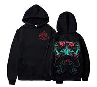 flowereyes Devilman Crybaby Hoodie Ryou Asuka Hoodie Unisex Akira Fudou Hoodie Harajuku Casual Devilman Pullover Devilman Crybaby Jumper