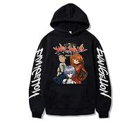 flowereyes Eva Ayanami REI Felpa con Cappuccio Ayanami REI Felpa con Cappuccio Unisex Eva Ikari Shinji Harajuku Felpa con Cappuccio Casual Asuka Langley Soryu Felpa Pullover Allentato