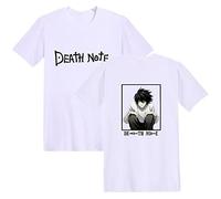 flowereyes Maglietta Death Note T-Shirt L.Lawliet Cartoon Graphic Maglietta Death Note One Pullover