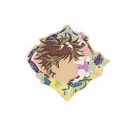 flowereyes Trendy Anime JoJo's Bizarre Adventure Badge Carnevale Halloween Party Decorazione Kujo Jotaro Cosplay Props Kakyoin Noriaki Giorno Giovanna Spille per uomini donne