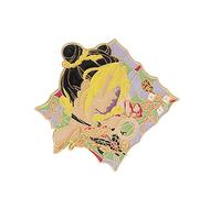 flowereyes Trendy Anime JoJo's Bizarre Adventure Badge Carnevale Halloween Party Decorazione Kujo Jotaro Cosplay Props Kakyoin Noriaki Giorno Giovanna Spille per Uomini Donne