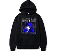 flowereyes Uomo Donna Anime Serial Experiments Lain Felpa con Cappuccio Iwakura Lain Felpa a Maniche Lunghe Lain Pullover