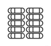 Floweringbeter 10 cinghie di montaggio in silicone per fari e torce di bicicletta, supporto rapido fissaggio e rimozione secondo necessità