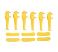 Floweringbeter 12 pezzi di ricambio in nylon compatibili con testa d'anatra stile con protezione per cerchioni per proteggere i cerchioni durante l'uso