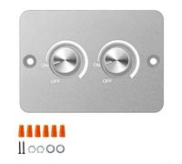 Floweringbeter 12 V Doppia Uscita Per PWM Dimmer 60 W Interruttore Rotante Per 12 Volt LED Alogena Luci Incandescenti RV Camion Barca Rimorchio