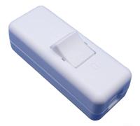 Floweringbeter 2 interruttori per lampade da comodino per 309, design a bilanciere, corpo in PC, conformità 10 A 250 V, ampia gamma di temperature (bianco)