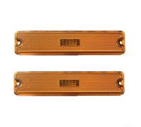 Floweringbeter ABS Amber Lens Marker Light Housing Coppia per Jeep | Installazione e gioco, non sensibile alla polarità, nessun cambio di cablaggio, risparmia e fatica