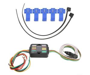 Floweringbeter Cablaggio per rimorchio a 4 pin progettato per Honda Pilot 2023 2024 2025 conversione del segnale del fanale posteriore con alloggiamento in PC e componenti resistenti alla temperatura
