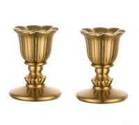 Floweringbeter Candeliere metallico sottile per illuminazione ambientale calda in camere da letto, studi, verande e spazi di transizione all'interno di case moderne (2 pezzi)