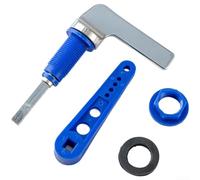 Floweringbeter Chiave in lega di zinco per servizio serbatoio WC dove lo spazio è limitato dal coperchio del serbatoio o dalla vicinanza della parete e dal percorso del tubo (blu)