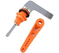 Floweringbeter Chiave in lega di zinco per servizio serbatoio WC dove lo spazio è limitato dal coperchio del serbatoio o dalla vicinanza della parete e dal percorso del tubo (arancione)