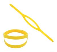 Floweringbeter Cinturino per maschera subacquea e apnea, con integrazione in silicone senza cuciture per snorkeling e sistemi di respirazione sotto la superficie (giallo)