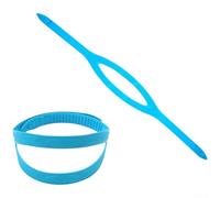 Floweringbeter Cinturino per maschera subacquea e apnea, con integrazione in silicone senza cuciture per snorkeling e sistemi di respirazione sotto la superficie (blu)