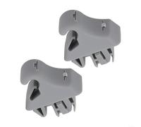 Floweringbeter Clip di fissaggio per aletta parasole, in materiale ABS, installazione rapida, per Mitsubishi Pajero 2001-2006, coppia di supporti interni grigio beige (grigio)