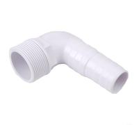 Floweringbeter Connettore adattatore a gomito per piscina da 3,8 cm per Poolzilla 89070, con raccordi filettati da 3,8 cm, si collega senza sforzo