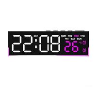 Floweringbeter Digitale con illuminazione ambientale e indicatore della temperatura ambiente per una migliore usabilità notturna. Passa facilmente tra Celsius e Fahrenheit (rosa)