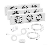 Floweringbeter Elegante ventola magnetica a 3 pale che migliora la circolazione dell'aria dalla fonte di riscaldamento della tua casa (MXRV-S01 (MO NO SET))