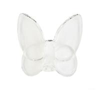 Floweringbeter Farfalla in vetro dal design vivace con effetto cristallo per varie decorazioni per la casa ed eventi, con qualità anti shock e anti caduta (trasparente)