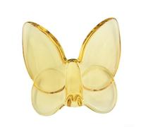 Floweringbeter Farfalla in vetro dal design vivace con effetto cristallo per varie decorazioni per la casa ed eventi, con qualità anti shock e anti caduta (giallo)