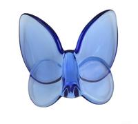 Floweringbeter Farfalla in vetro dal design vivace con effetto cristallo per varie decorazioni per la casa ed eventi, con qualità anti shock e anti caduta (blu)