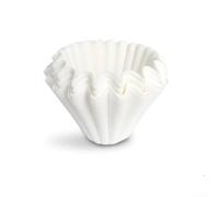 Floweringbeter Filtri per caffè sbiancati ondulati progettati per portata controllata e canalizzazione ridotta durante il versamento manuale sulla produzione (155)