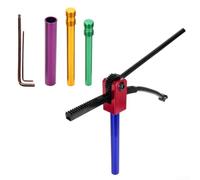 Floweringbeter Kit di attrezzi pieghevole per cambio pneumatici Dirt Bike per ruote da 16-21 pollici con manicotti multipli per asse da 10-25 mm, telaio in acciaio compatto e portatile