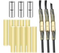 Floweringbeter Kit di giunzione per cavi elettrici per pompe sommergibili con terminali a pressione a freddo e tubi termorestringenti per connessioni resistenti alle intemperie