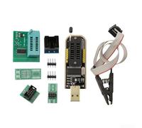 Floweringbeter Kit programmatore con CH341A per chip SOIC8 e SOP8 - Include clip di prova, adattatore 1,8 V, presa DIP8, compatibile con sistema operativo